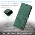 thumbnail image 2 of Allytech Slim Wallet Case for iPhone 15 Pro Max, [3 Card Slots] [Cash Pocket] Premium PU Leather Kickstand Magnetic Clasp Shockproof Full Body Protective RFID Blocking Flip Case - Green, 2 of 9