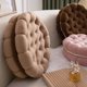 thumbnail image 2 of Cojín redondo decorativo con forma de galleta de 14 pulgadas, cómodo, divertido, bonito cojín circular para asiento, cojín para suelo para sofá, silla, cama, coche (Beige), 2 of 5