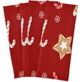 thumbnail image 2 of GZHJMY Christmas Candies Gingerbread Cookies Kitchen Towel, Dish Towels Quick Drying Tea Towels Absorbent Hand Towels for Kitchen Sink Dinner Table 28 x 18 Inches, Set of 1, 2 of 7
