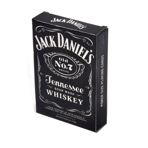 Bicycle Jack Daniel's Tennessee Whiskey Playing Cards, Black Label Design, 100% Plastic