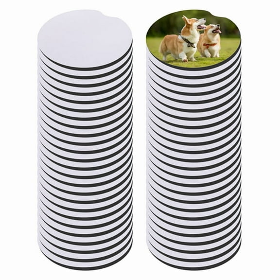 50Pcs Sublimation Car Coasters Blanks,for DIY Crafts Cup Painting Project Accessories
