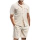 thumbnail image 1 of Eres Más Que una Camisa de Puntuación de Prueba de Color Sólido Casual con Cuello, Bolsillo con Botones de Manga Corta, 1 of 9
