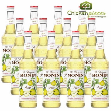 Monin Premium Sirop Aromatisant / Sirop de Fruit à la Poire 750 Ml/25,36 Oz (12/caisse)