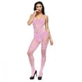 thumbnail image 1 of WZXFASHION Lingerie pour Femmes Aguichant Transparente Résille Babydoll Nuisette sous-Vêtements Intimes Rose Taille Unique, 1 of 6