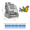 Texsens Portable Bird Carrier Backpack for Parakeet with Tray & Perch