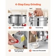 thumbnail image 6 of 2500g Electric Grain Mill Grinder, 3400W 32000RPM Stainless Steel Dry Spice Corn Coffee Nut Pulverizer, 270° Swing Type, 6 of 6