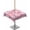 Pink White, variant on Boanket Outdoor Tablecloth with Umbrella Hole for Patio/Picnic/Party/Camping, Pink Christmas Waterproof Table Cloth Round Cover Washable, Snowman Snowflake Winter (Dia 60")
