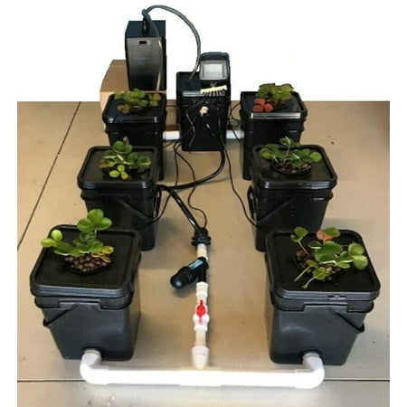 Southern Hydroponics Recirculating Deep Water Culture(RWDC) 1+6 Hydro System NO Chiller Included