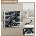 thumbnail image 4 of Sorbus 8-Drawer Marble Fabric Bins Dresser, Black & Gray, 34” L x 11.5” W x 36” H, 4 of 6