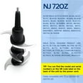 thumbnail image 2 of ZEPARO Blender Blade Replacement for 72 oz Pitcher,Replacement Parts for 1100W 1200W 1500W, 2 of 4