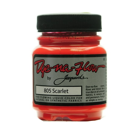 UPC: 0804551961342 | Dye-Na-Flow Fabric Colors scarlet  2 1/4 oz.  805 (pack of 4)
