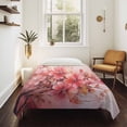 thumbnail image 4 of Flower Painted, Abstract Blush Pink Watercolor Tapestry for Bedroom Wall Hanging Tapestry, Ceiling Backdrop Tapestries Poster Blanket Wall Decor for Teens Room Living Room Dorm 59" x 79", 4 of 8