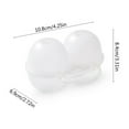 thumbnail image 5 of Necvior 2 Girds Eggs Holder Container, Plastic Eggs Storage Box Leakproof Protection Box, 5 of 11