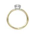 thumbnail image 2 of 1.00 Carat Excellent Cushion Cut Real Diamond New Design Solitaire Ring for Wedding and Engagement Solid 14K Yellow Gold Size 11, 2 of 6