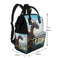 thumbnail image 2 of Gaeub Clear Sky Mountain Red Dragon Print Mummy Diaper Bag Backpack,Durable Maternity Baby Nappy Casual Shoulder Bags,Travel Hiking Outdoor Pack, 2 of 6