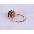 thumbnail image 6 of HeartsAndYou 2.3ct Natural Red Garnet & Diamond Ring Halo 100% REAL 14k SOLID Rose Gold, 6 of 9