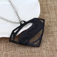 thumbnail image 3 of Quality Superman Black Necklace Tarnish Resistant Superhero Pendant  Chain J-346-B, 3 of 3
