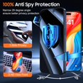 thumbnail image 2 of Protector de pantalla UniqueMe para iPhone 15 Pro Privacy 2 Pack, 2 of 7