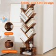 thumbnail image 2 of Tiered de madera book estante - de altura estante con almacenamiento, perfect para sala de estar, dormitorio, o oficina en casa, 2 of 6