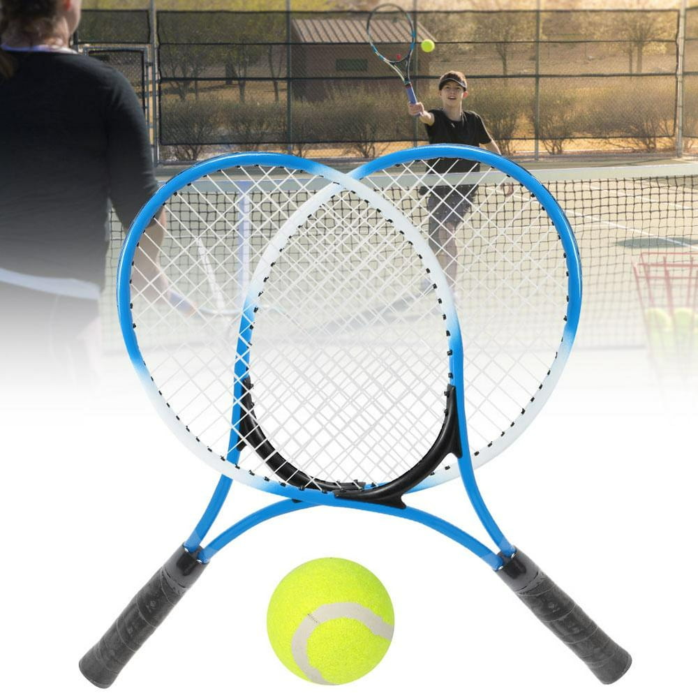 Tebru Iron Alloy Children Tennis Racket Beginner Practice Racquet