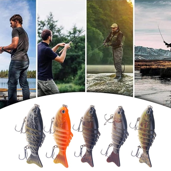 Robotic Fishing Lure with 3D Swimming Action Self-Swimming Fish Bait for Freshwater Saltwater Attracts Bass Trout for Anglers 3.9 Inches