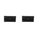 thumbnail image 2 of Qarigey Cartera de cuero PU para mujer, monedero de Color sólido de repuesto Rectangular con botón a presión, estilo sencillo y elegante, Negro 2piezas, 2 of 6