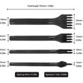 thumbnail image 2 of 4mm DIY Sewing Tools Hole Punch Steel Leather Craft Lacing Sew Chisel Set 1/2/4/6 Teeth 4 Pieces, 2 of 5