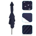 thumbnail image 5 of CHYVARY 10x7 ft Outdoor Patio Rectangle Market Umbrellas, Aluminum Frame Table Umbrella for Patio, Deck and Pool,Navy Blue, 5 of 9