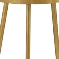 thumbnail image 3 of 22 Inch Modern Accent Table, Round Marble Top, White, Gold, 3 of 5