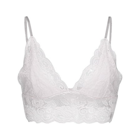 

TANGNADE Womens Lingerie Women Plus Size Vest Crop Wireless Bra Lingerie Sexy V-Neck Underwear Sleepwear