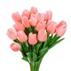 thumbnail image 5 of Tulipanes Artificiales Beksodi 20 Piezas Rosa Pálido Tacto Real, 5 of 8