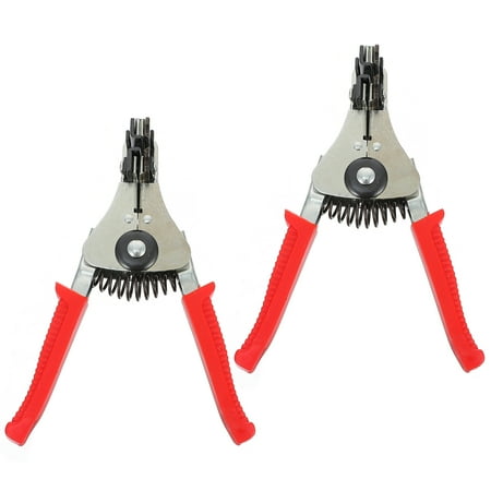 

NUOLUX 2 Pcs Manual Wire Stripper Cutter Hand Wire Stripping Plier Cable Repair Tool