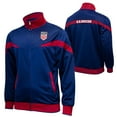 thumbnail image 3 of Icon Sports Official US Men's National Soccer Team Ultimate Fan Pack - Unisex Adult - Jacket, T-Shirts, Scarf & Soccer Ball - USSFUFP Navy XL, 3 of 9
