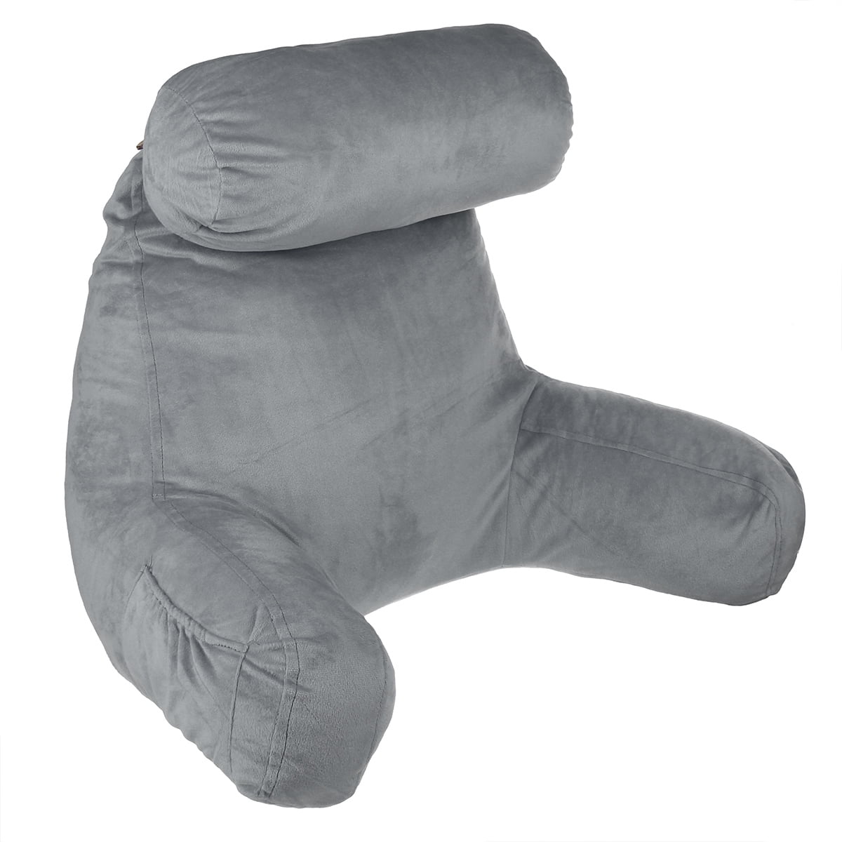 Backrest Pillow with Firm Support Arms Reading Pillow with Armrests, TV