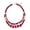 Wine, variant on Boho Layered Chunky Acrylic Beaded Necklace for Women Statement Bead Collar Necklace