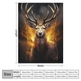 thumbnail image 4 of COMIO  Deer Gifts Blanket, Cool Black Gold Fire Lightning Deer Blankets, Deer Gifts for Men Women Kids, Funny Deer Hunting Gifts, Gifts for Hunters, Deer Lover Gifts Deer, Hunter, 4 of 6