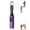 Purple, variant on 4-in-1 Smart Digital Display Keychain, Fast-Charging, Kink-Resistant & Compact, Short Multi-Interface Braideds Fast Charging Lanyard Cord for Laptop Phone