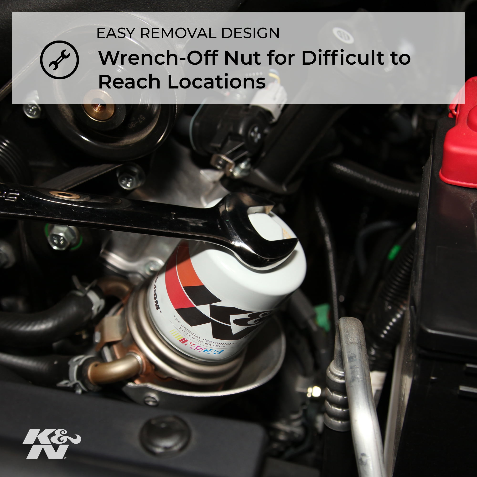 K&N Performance Oil Filter: 20,000 Mile Premium Engine Protection, Higher Oil Flow Rates, Compatible with All Oils, Optimized for Synthetic Oils, HP-7015