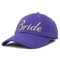 thumbnail image 4 of DALIX Bachelorette Party Hats Bride Squad Dad Caps Wedding Bridal Shower Purple, 4 of 5