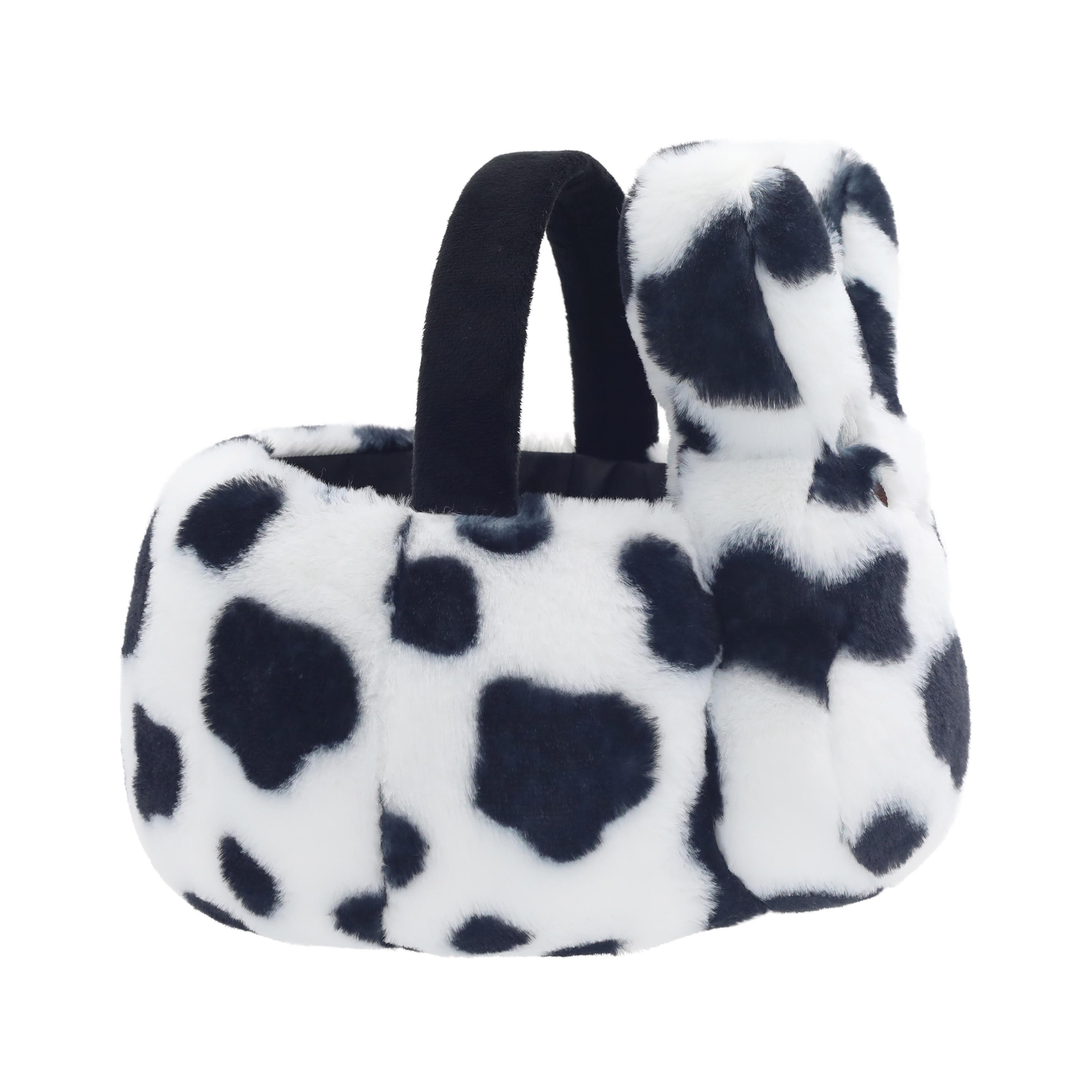 PEEPS® Bunny Spotted Cow Print Plush Easter Basket