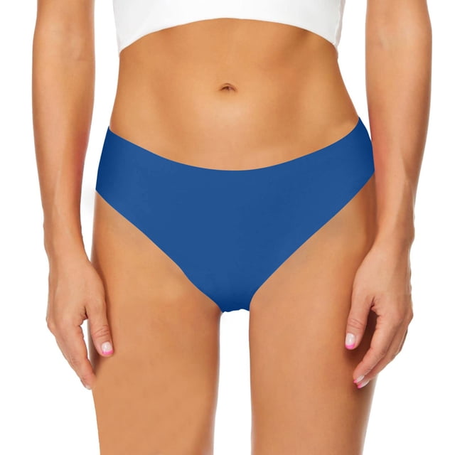 Swstbby Culottes pour Femmes, Ceinture Adhésive Taille Basse Invisible String Sans Couture Bleu m