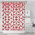 thumbnail image 2 of Summer Party Shower Curtain - Fresh Watermelons Print, Premium Waterproof Fabric with Rust-Resistant Grommets & Included Hooks, 2 of 5