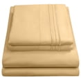 thumbnail image 2 of Olivia Branch 1800 Thread Count Microfiber Bed Sheet Set California King - Camel, 2 of 2
