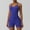 Blue, variant on Hvot&aat Womens Sexy Sleeveless Tight Jumpsuit Solid Color Side Drawstring Adjustable Short Rompers Fitting Yoga Jumpsuits
