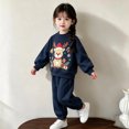 thumbnail image 6 of Enjoytime Christmas Girls Outfits Print Long Sleeve Crewneck Sweatshirt with Pants 2 Piece Set Cute Holiday Kids Toddler Clothes, 6 of 7