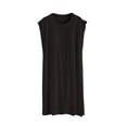 thumbnail image 1 of Japceit Chemises de Nuit pour Femmes, Chemisier pour Femmes Uni Décontracté Mode Col Rond Coupe Régulière Sans Manches Vêtements de Nuit Chemises de Sommeil, 1 of 9