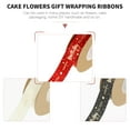 thumbnail image 4 of KAKOWELY Decorative Ribbons 1 Roll of Gilding Ribbons Polyester Decorative Ribbons DIY Gift Wrapping Ribbons359.84"X0.59"X0.04", 4 of 5