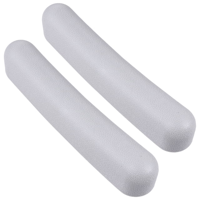 ColoMX 2 piezas Reemplazo de almohadilla de muleta para las axilas Cómodo cojín de bastón Tops Brazo Muletas Agarre (gris)