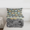thumbnail image 5 of Erosebridal Colorful Camping RV Twin Comforter Sets For Travel Trailers,Cartoon Camper Bedding Set For Kids,Reversible lightgray,2 Pieces, 5 of 7