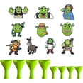 thumbnail image 3 of Novedad Oreja De Shrek 1pcs Personaje De Dibujos Animados crocs Charms jibbitz DIY Zuecos Zapatos Aceessories Ajuste Sandalias pin Decoración Niños Regalos, 3 of 4